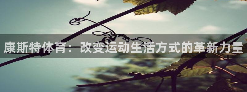 康斯特体育：改变运动生活方式的革新力量